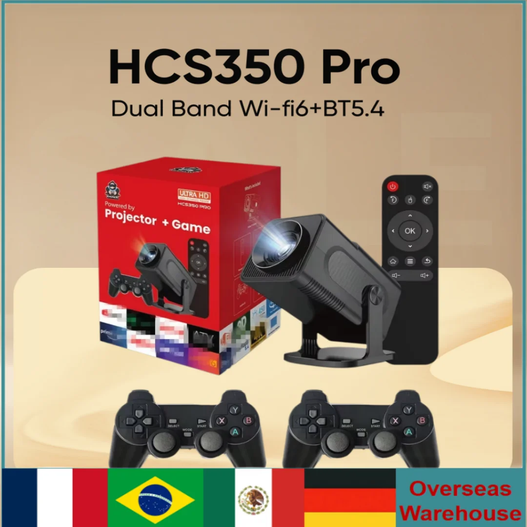 

Project HCS350 Pro Android12 Quad Core Arm Cortex-a53 System Wifi Portable Intelligent Projector 720p Retro Video Game Consoles