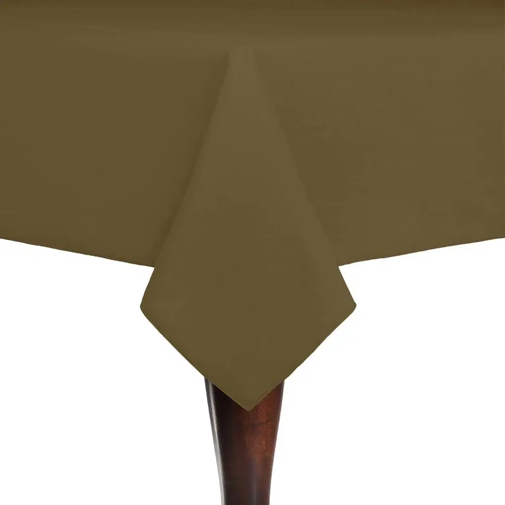 

Квадратная хлопковая скатерть 72x72 дюйма, цвет хаки, для использования в помещении.