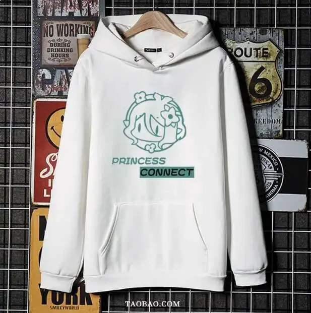 

Anime Princess Connect Re:Dive Natsume Kokoro Hooded Hoodie Cosplay Autumn Winter Men Women Coat Loose Jacket Tops anime