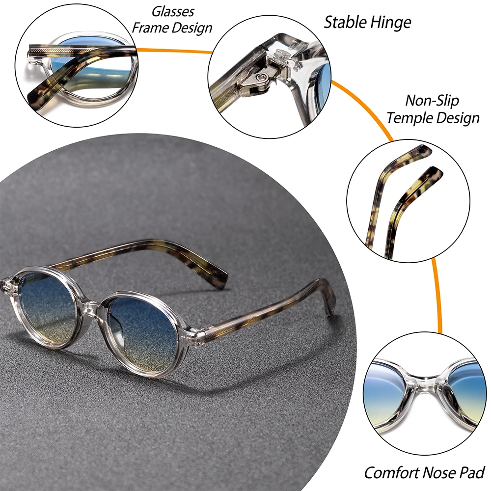 CATERSIDE جديد ريترو الرجال النظارات الشمسية إطارات مستديرة واقية من الشمس النظارات المرأة السفر الشاطئ عطلة الهدايا الأساسية نظارات UV400