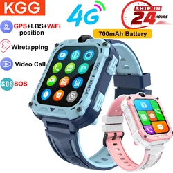 Kids Smart Watch 4G GPS WIFI LBS Location SOS Video Call IP67 Waterproof Remote Monitor Smartwatch Children Smart Phone Watch