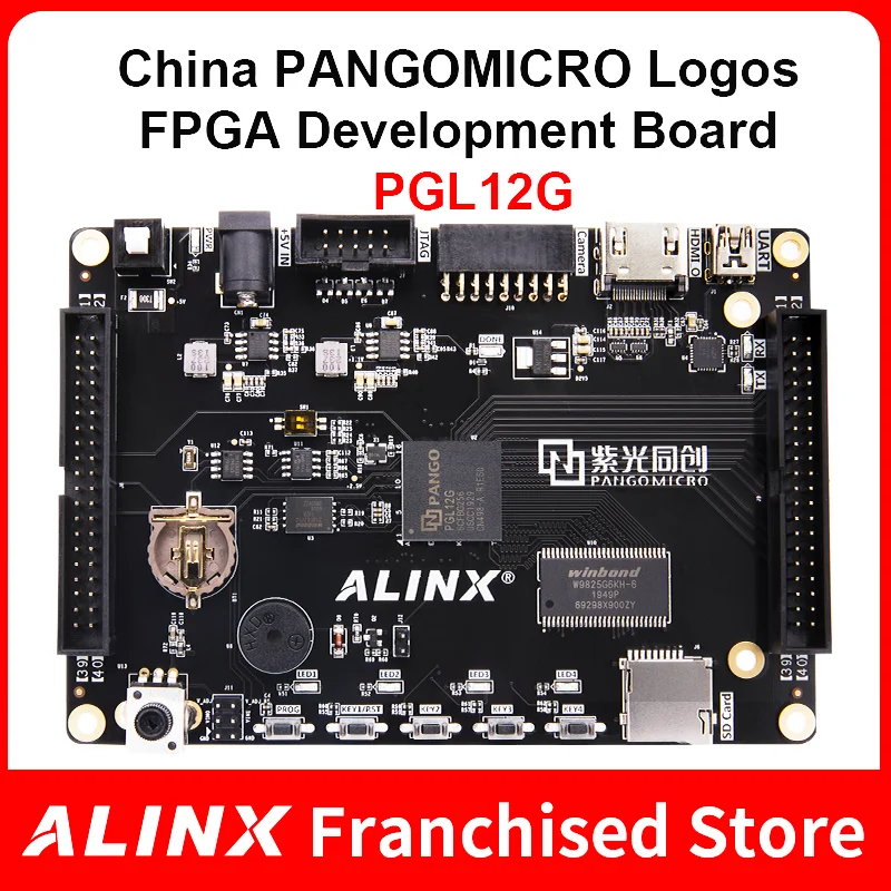 

ALINX PGL12G: плата ПЛИС с логотипами PANGOMICRO