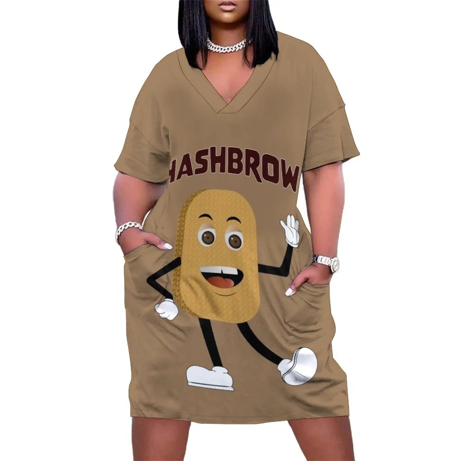 

Hashbrown Loose Pocket Dress Dresses gala birthday dress for women luxury 2025