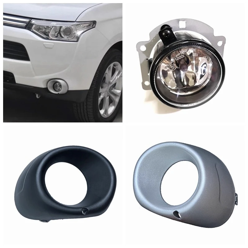 

1pcs For Mitsubishi Outlander 2013-2015 Model Front Bumper Fog Light Assembly with Fog Light Bezel Cover