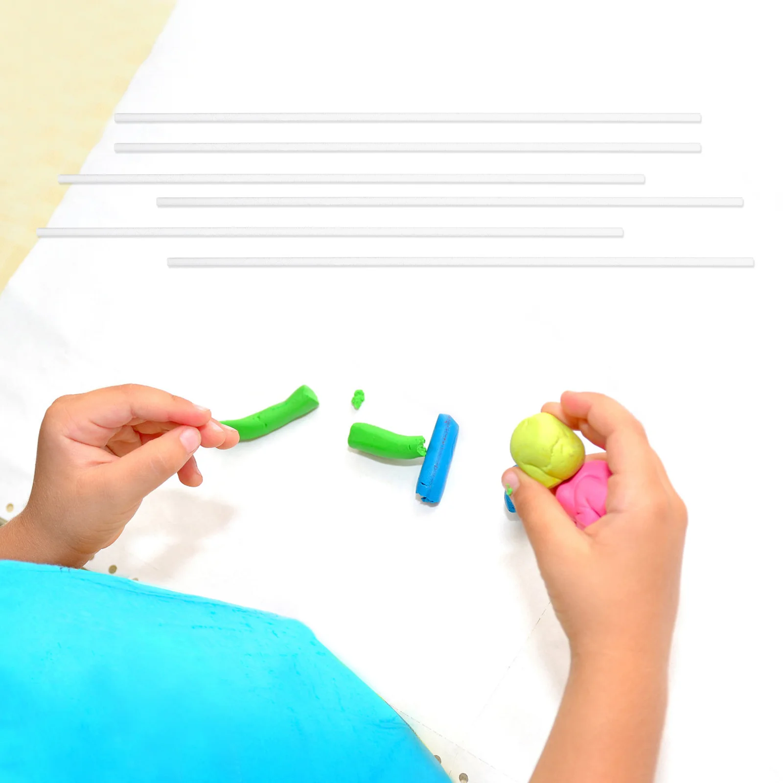 

30pcs Acrylic Rods For Crafts Support Sticks Clear Cylinder Dowel Rods Diy Clay Models Cake Toppers Handmade