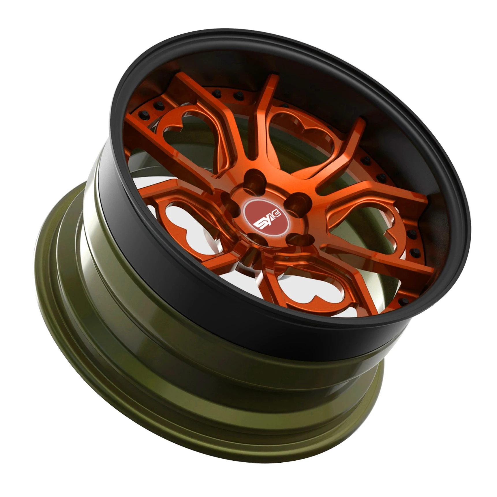 SYAC 2-piece 3-piece Factory Direct Sales Customization Aluminium Alloy 18-24 Inch Forged Wheels/hubs/rims