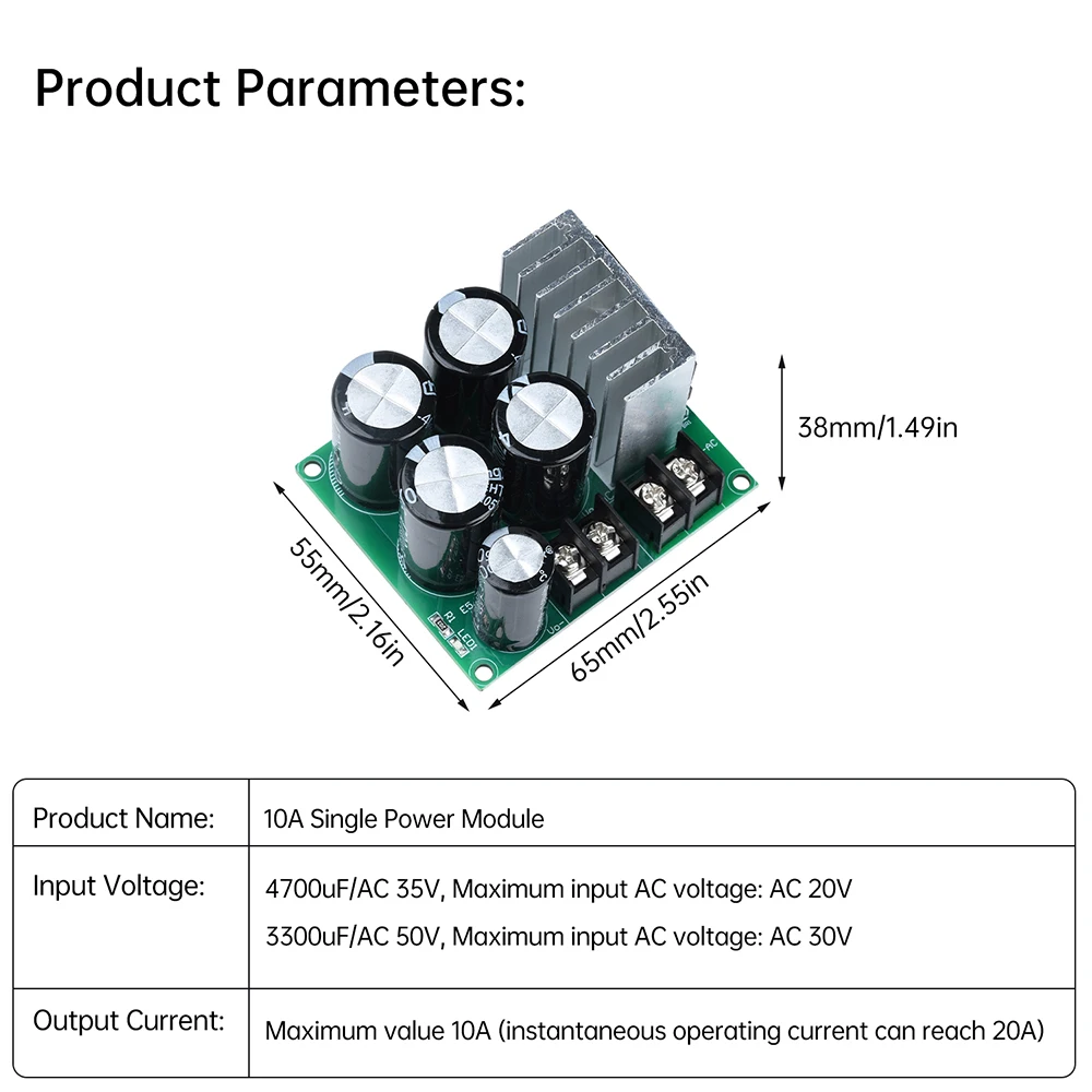 وحدة طاقة واحدة لوحة مرشح المعدل لوحة الطاقة غير المنظمة مكبر للصوت الحد الأقصى لتيار 10A لكل لوحة الطاقة دروبشيب #4
