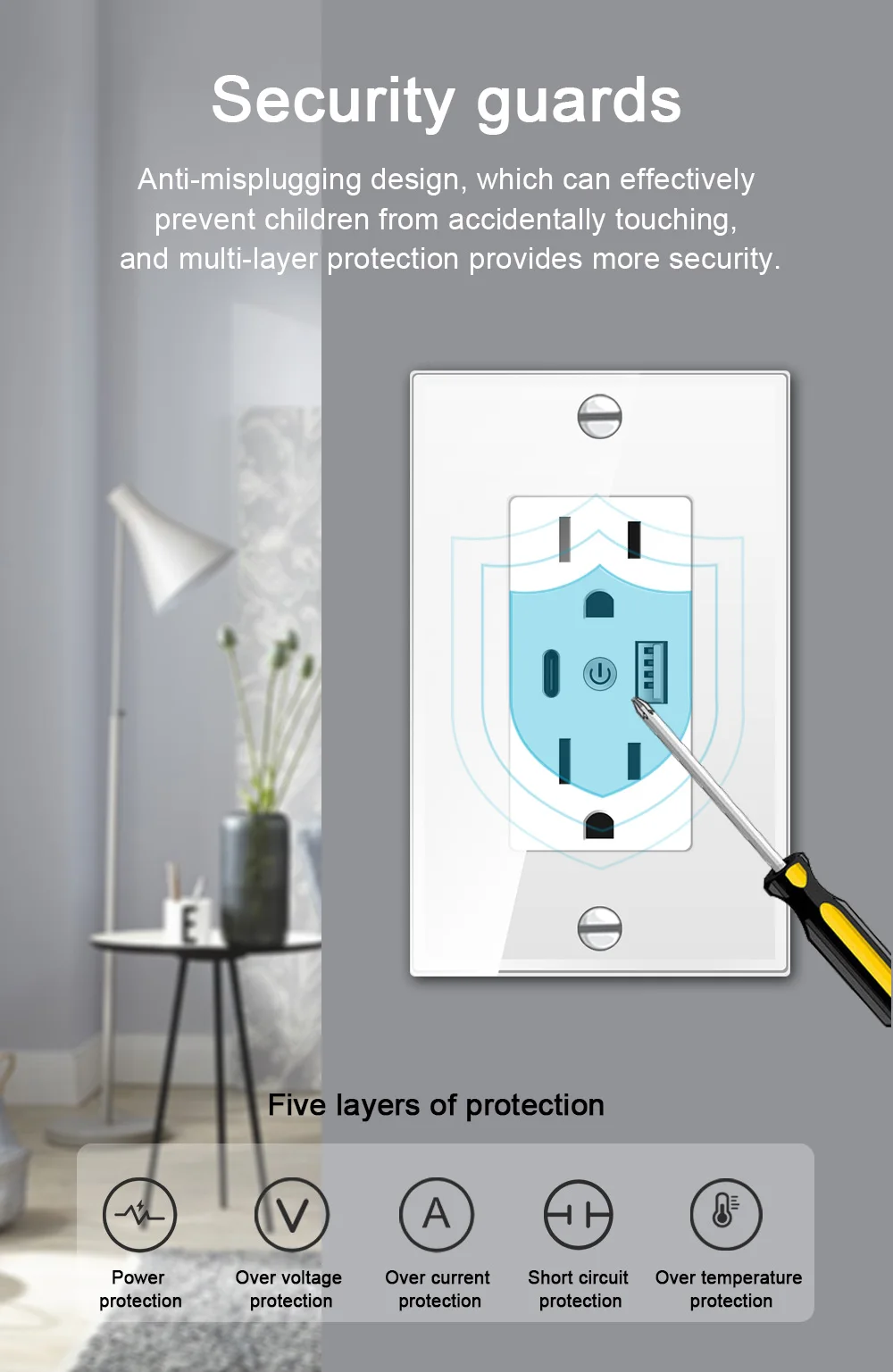 Lanbon L8 US Standard 16A WIFI Smart Plug Socket Sprachsteuerung von Google Home Alexa Remote Timer