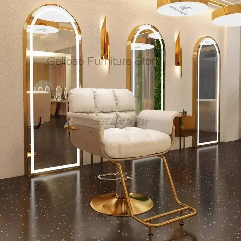 كرسي حلاق شامبو قابل للتعديل، كرسي تصفيف الشعر، كرسي حلاق عالي الوشم، أثاث تجميل فاخر من سيلا باربيريا