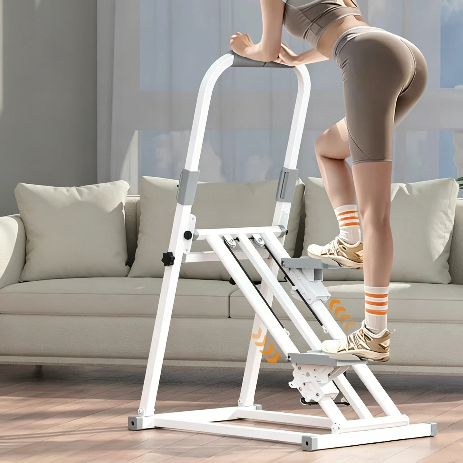 3-Stufen-Stepper Tragbare Treppensteigmaschine Aerobic-Trainingsgerät Vertikaler Kletterer für Fettverbrennung