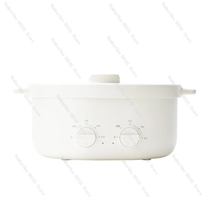 6L Electric Hot Pot Multifunctional Detachable Dual Flavor Steamboat Cooker Non-Stick Divided Shabu Shabu For Family Gathering