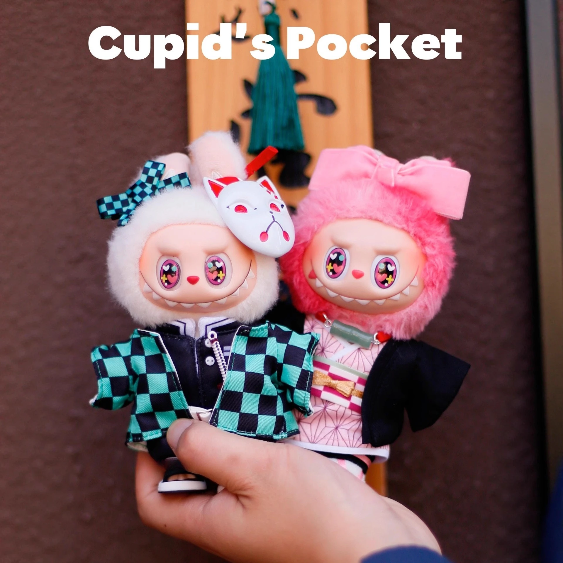 Ubranka dla lalek Labubu Demon Slayer, strój Tanjiro Shanyi, walka o sprawiedliwość, Demon Slayer Corps, akcesoria dla lalek w skali 1/3