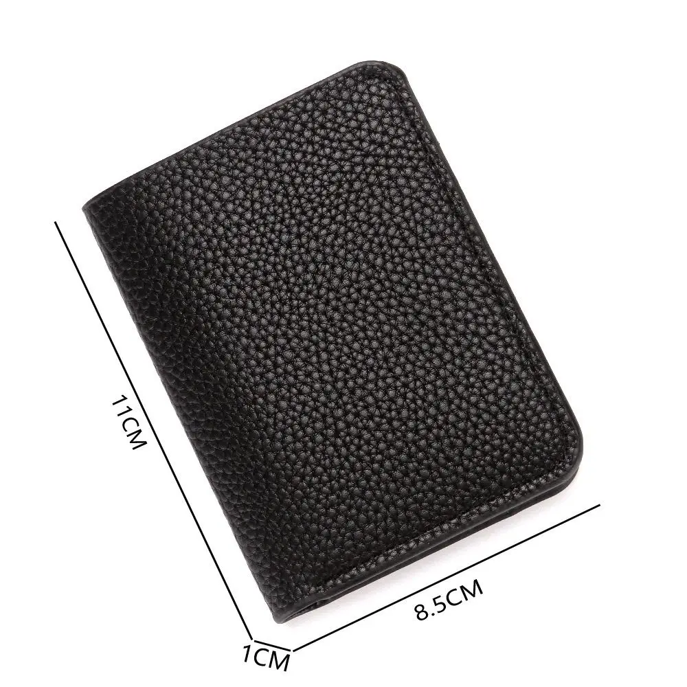 Men Wallet Short Card Holder Mini Male Purse Slim Wallet Embossed Leather Wallets Money Clips Ultra-thin ID Card Holders