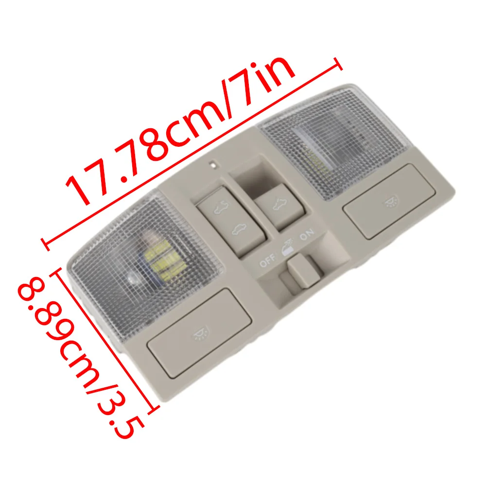 Mazda 3 2010 2011 2012 2013 자동차 LED 오버 헤드 콘솔 어셈블리 지붕 독서 등 (썬 루프 스위치 포함) BBM6-69-970B-75 썸네일 6