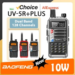 Baofeng 10W Walkie Talkie UV-5R+PLUS Dual Band Tri Power Long Range High Power UV-S9 Upgrade UV 5R PLUS Ham Two Way Radio
