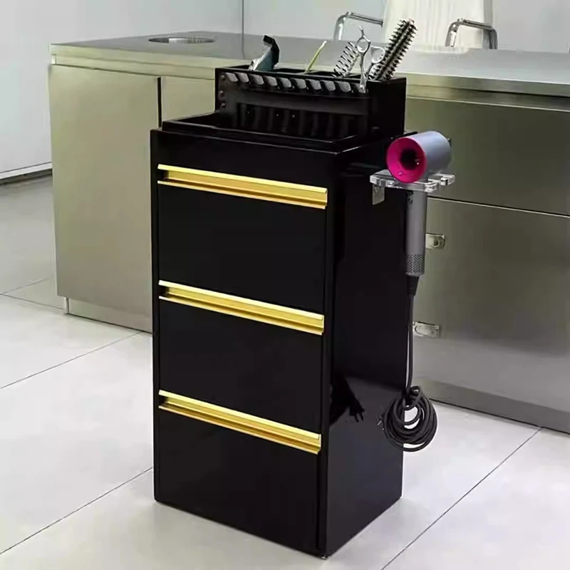Kapperszaak Meerlaagse trolley Multifunctionele opslag Ontwerp Schoonheidssalon Taquilla Del Salón De Peluquería Salonmeubilair