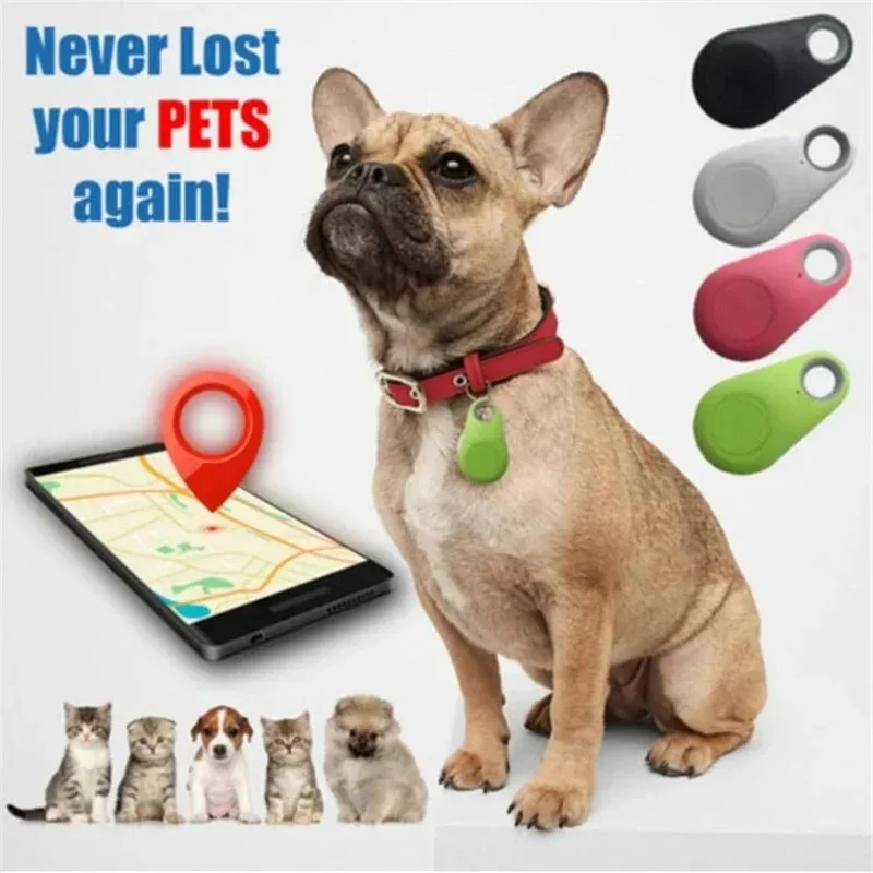 

1/2pcs Mini Fashion Smart Dog Pets Bluetooth 4.0 GPS Tracker Anti-lost Alarm Tag Wireless Child Bag Wallet Key Finder Locator