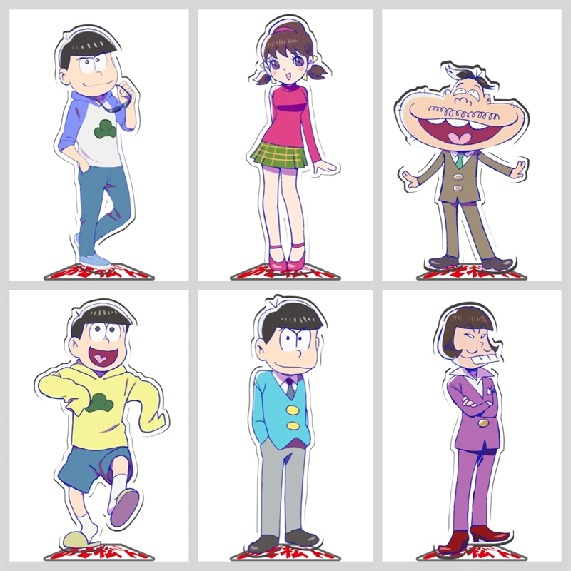 OSO MATSUSAN Matsuno Osomatsu Acrylic Stand Model Plate Decoration Originality Desk Figure Display Gift Cartoon Products Funny