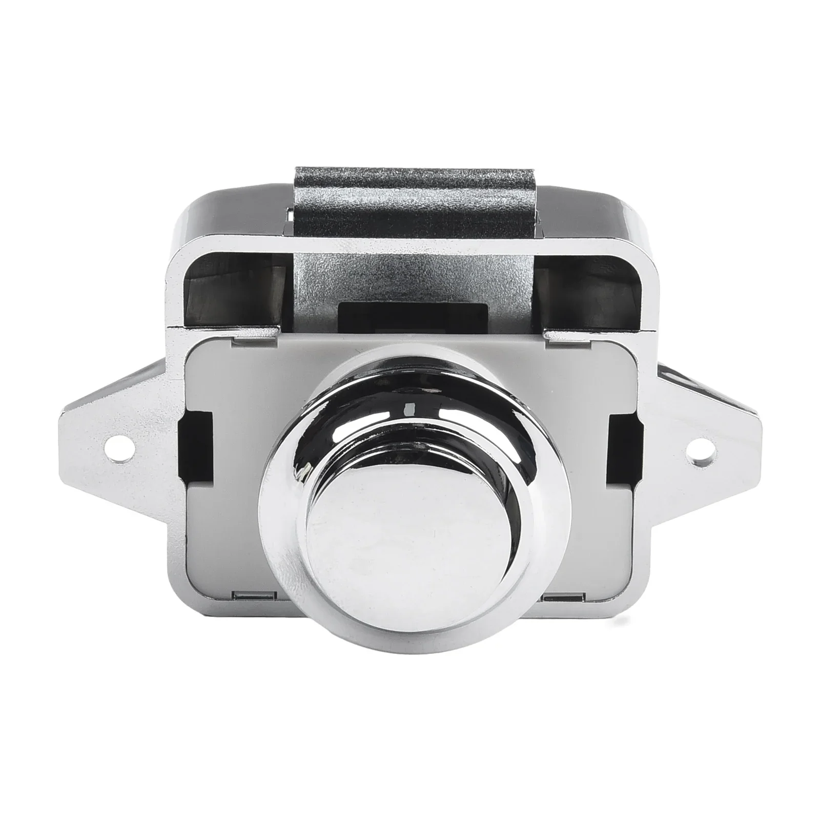 Knob Button Catch Lock Motorhome Button Cabinet Camper Cupboard Furniture Hardware L-shaped Plate RV Screws Yacht Boat