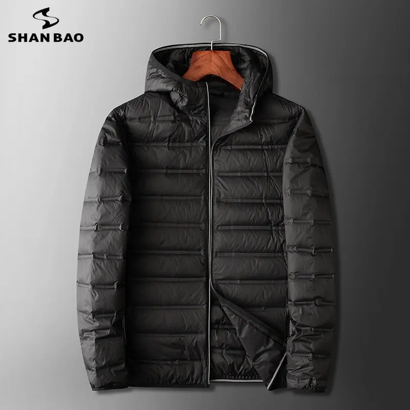 5XL 6XL 7XL 8XL Plus Size Hooded Down Jacket Autumn Winter Brand Lightweight Warm Simple Casual Clothing Men\'s Down Jacket