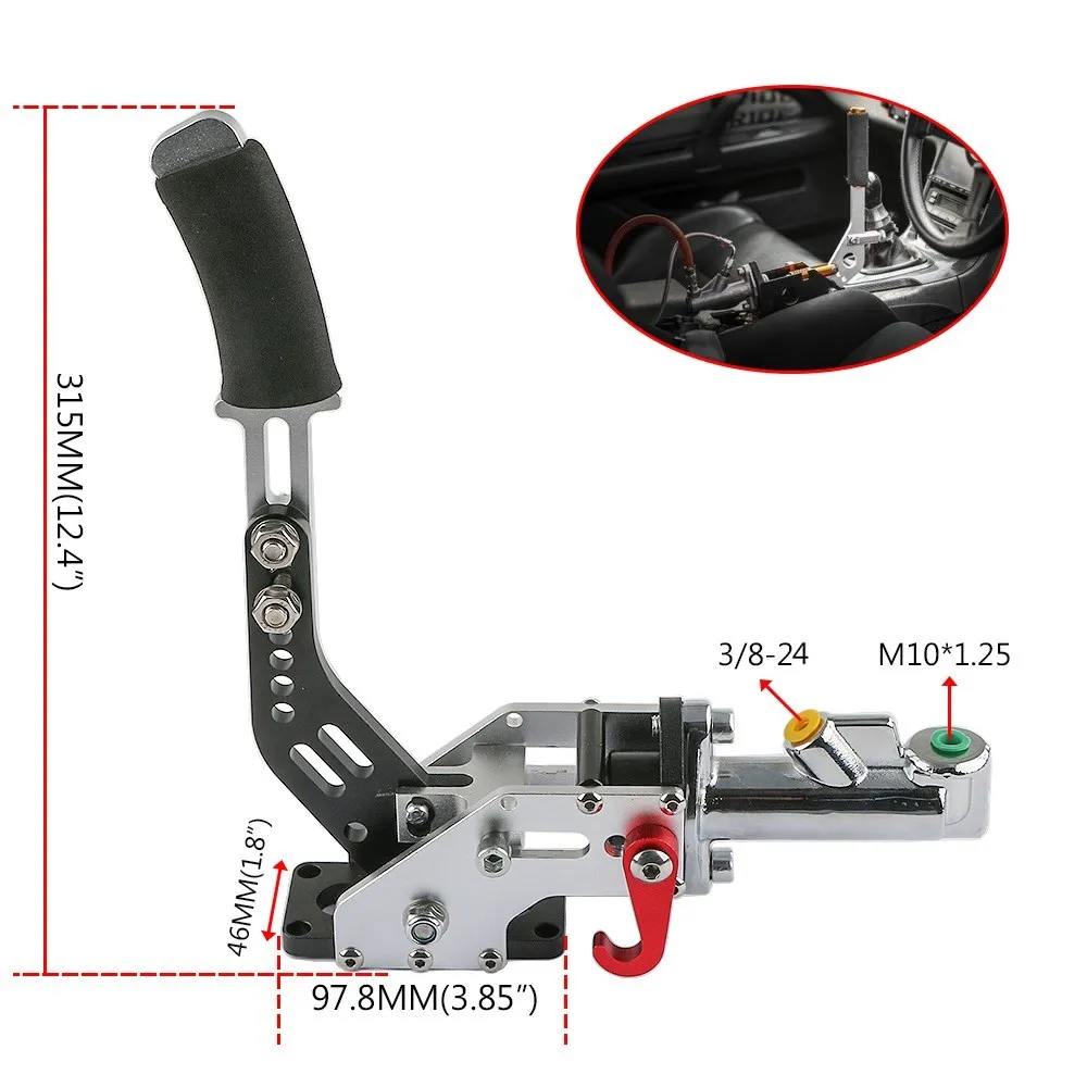 Aluminum Universal Racing handbrake Hydraulic Handbrake Drift handbrake Emergency Brake Lever Drift  HB-1004A