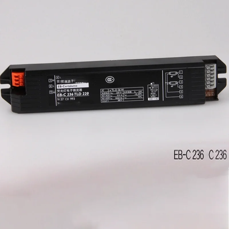 Original EB-C 236 TLD 220 2 * 36W FOR Philips T8 Fluorescent Lamp Tube High Frequency Electronic Ballast HF-S (One Drag Two)