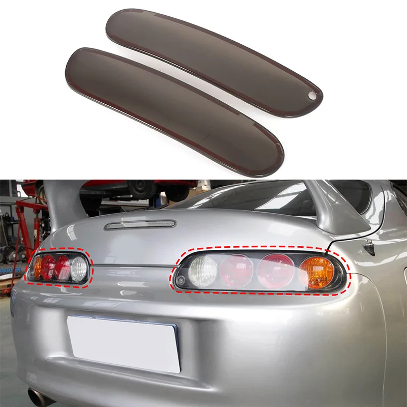 For Toyota GR Supra A90 1993-2002 Black Car Tail Light Cover Indicator Reversing Light Protection Cover Decoration Accessories