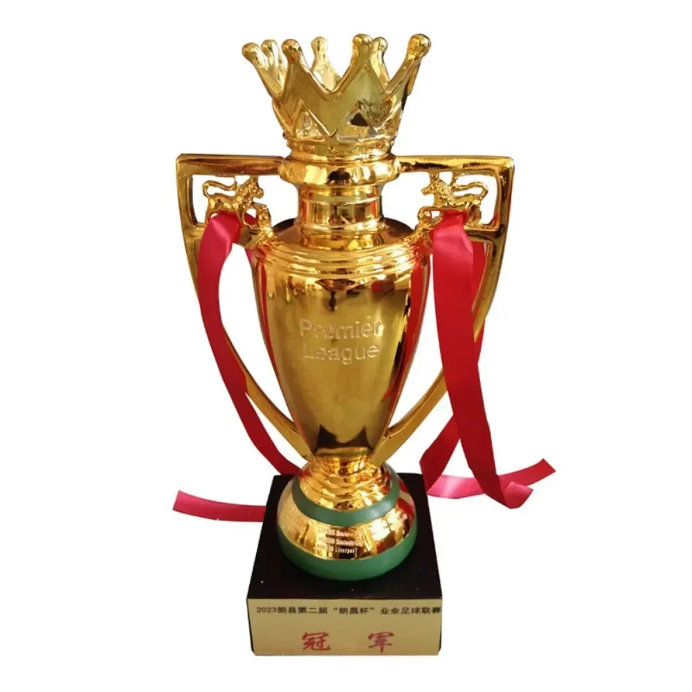 1pcs Desktop Ornament Room Decor Football Trophy Champions L Eague Trophy European Cup of Champions Trophy Holiday Gift