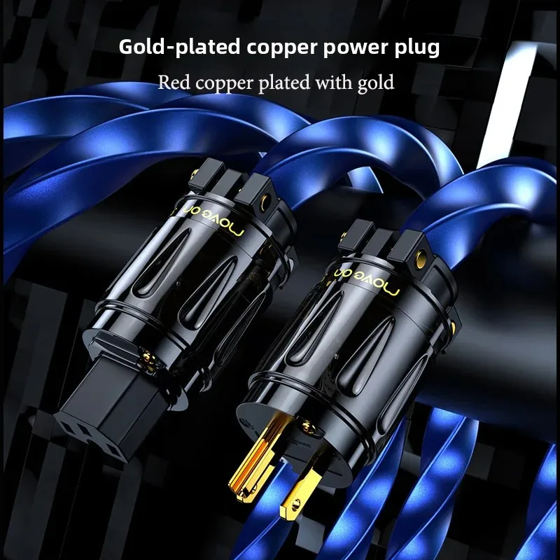 Tanner 6N square core oxygen free copper HIFI audio amplifier decoding EU/US/AU standard  power cord