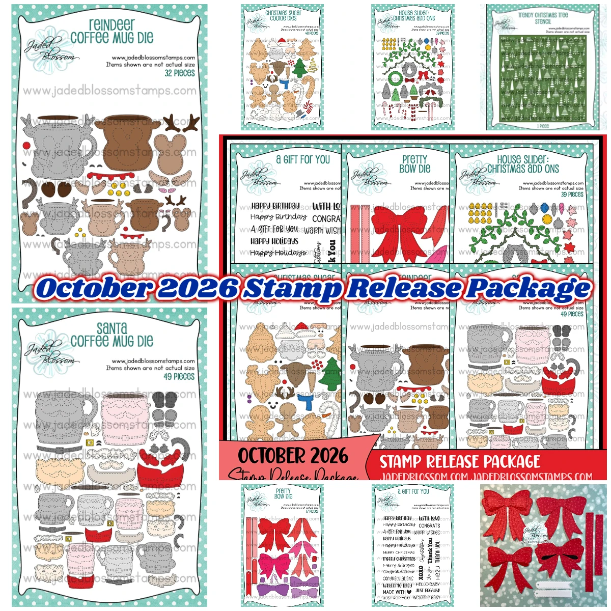 Weihnachts-Zuckerplätzchen-Kaffeetassen-Gnom-Stempel-Set, Metall-Stanzformen und Stempel für DIY-Scrapbooking, Karten und Papierkarten