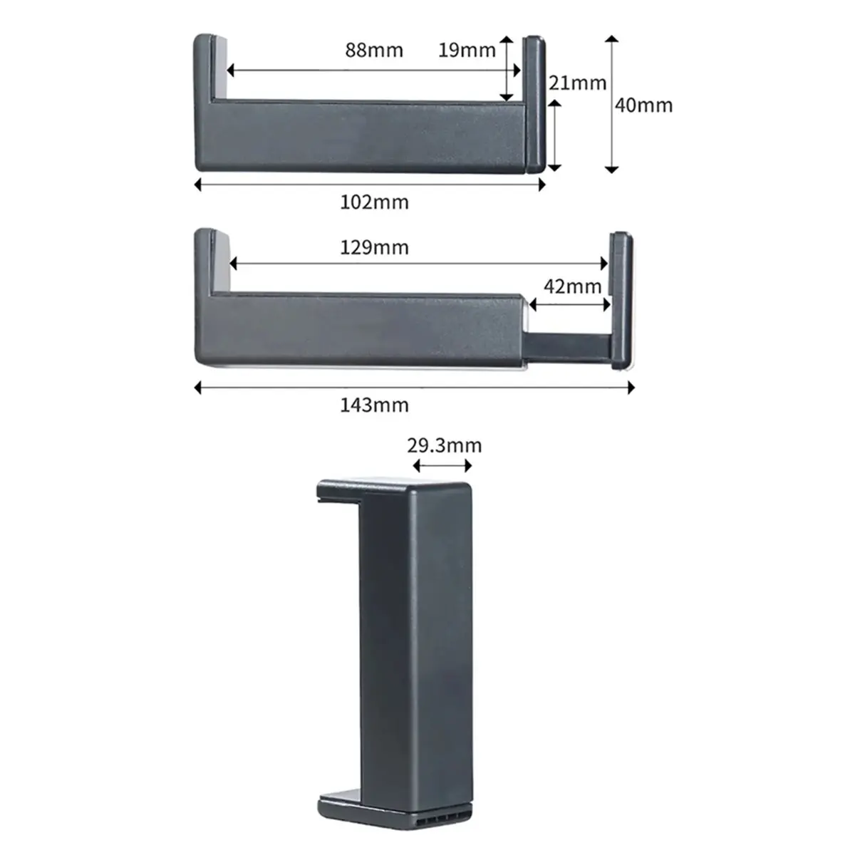 (ABHW) Supports de guitare ultra-compactes, support de guitare acoustique de taille ultra-petite, conception de fixation portable, réglable de 9 cm à 12 cm