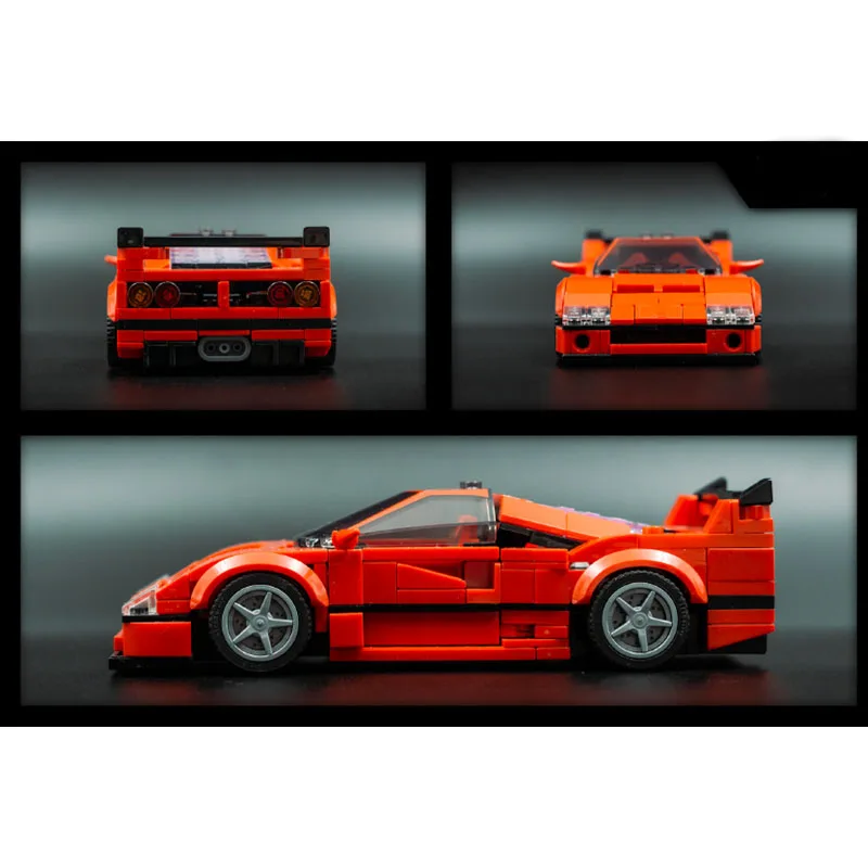 

MOC-143833 City Classic 90s Sports Racing Car Building Block Model, 337 Pieces, Birthday Toy Gift for Boys and Children