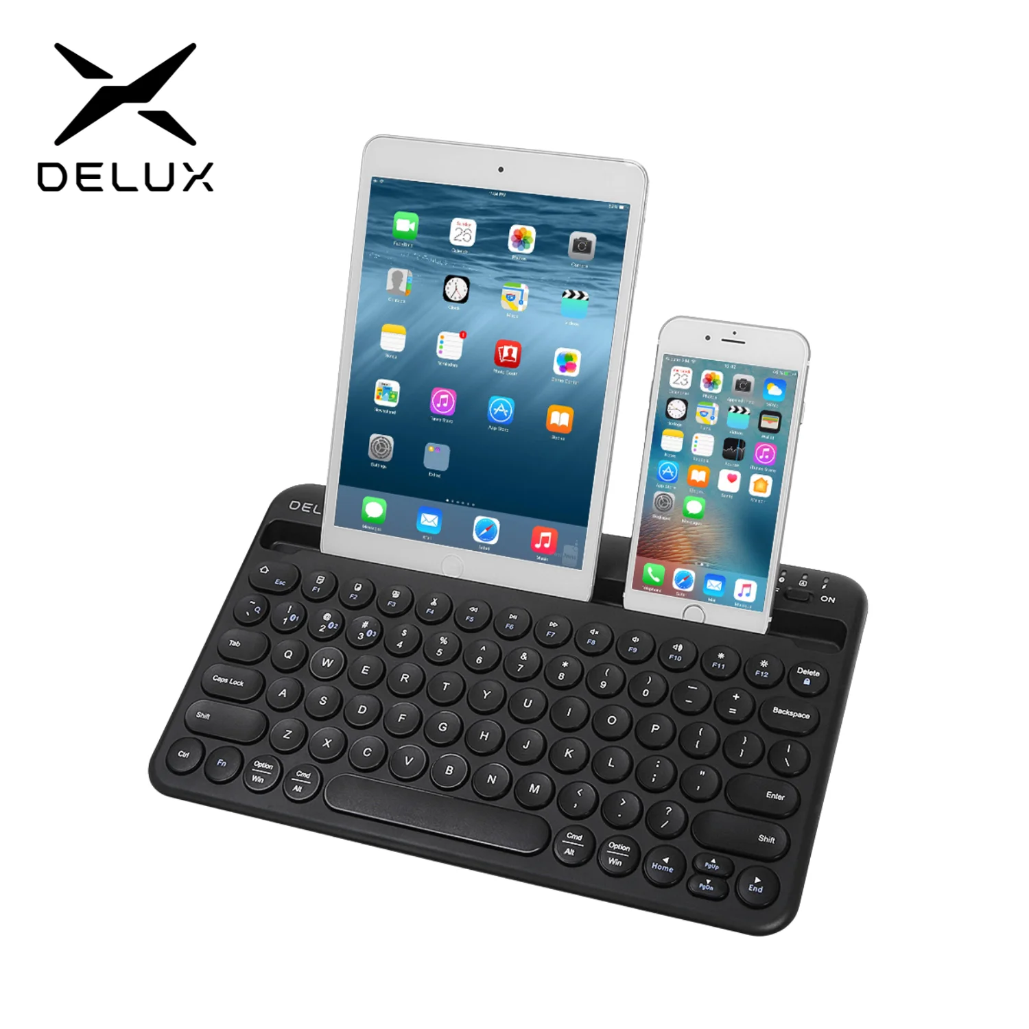 

Delux K2213V Wireless Bluetooth Keyboard Multi Device Keyboard Scissor Switches Compatible with Mac Android for Laptop Tablet