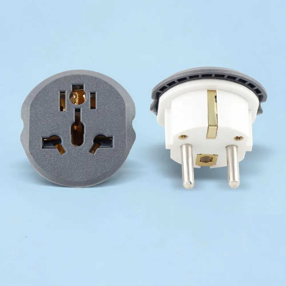 European Standard Plug Converter 180 Degree Rotating Socket For Travel Business Power Adapter Russia Travel Essential