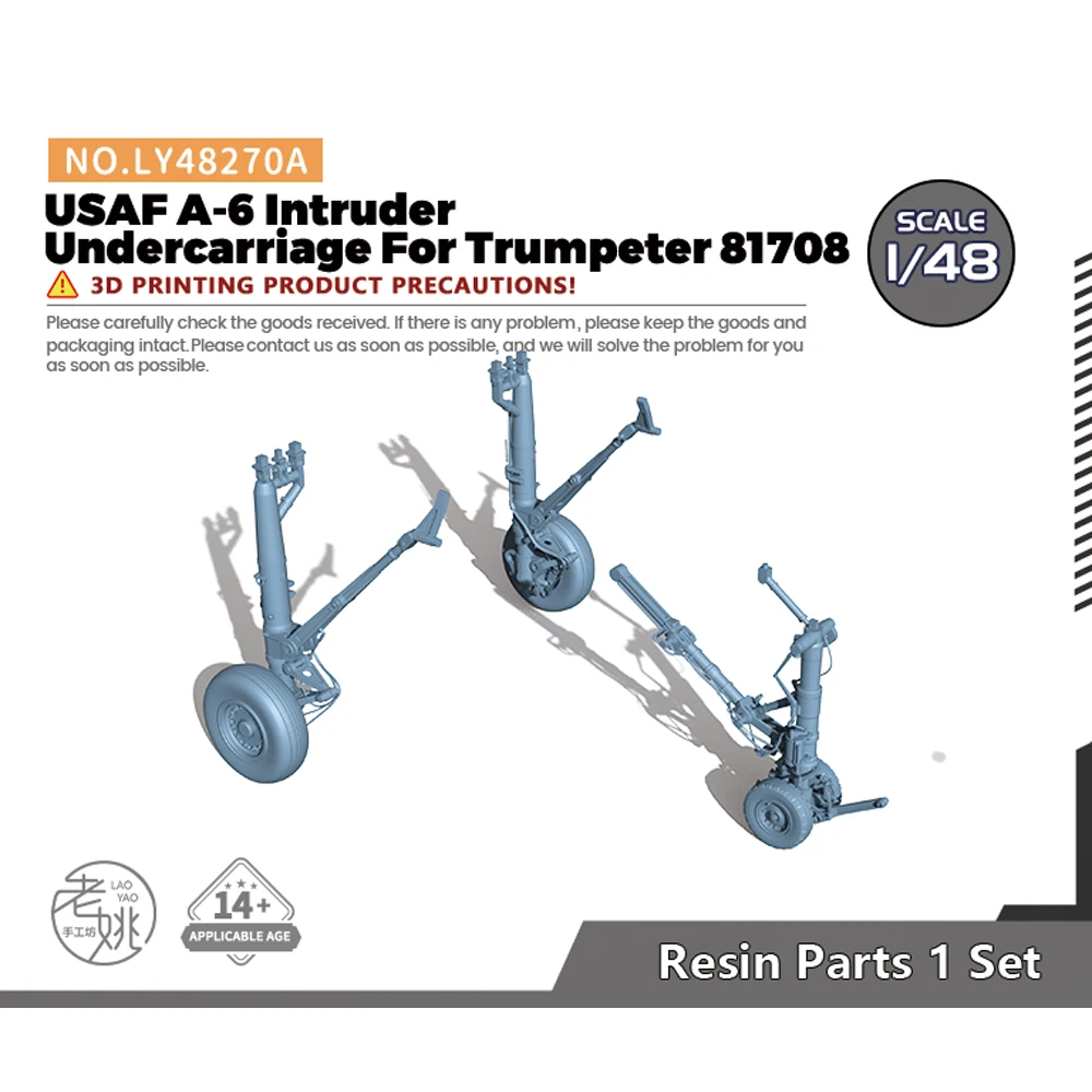 

Модель Yao's Studio LY270A 1/48, обновленные детали, шасси USAF A-6 Intruder для Trumpeter 81708, военные игры Второй мировой войны