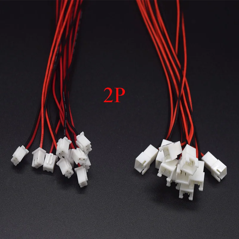 10Pairs Micro JST XH 2.54 2P 3P 4P 5P 6PIN Male Female Plug Connector 2.54mm Pitch With Wire Cable Battery Charging Cable