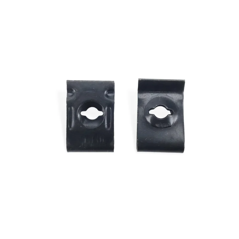 100PCS U-Type Nut Clips Black Spring Steel Self-Tapping Screw Retainer Fastener for Car Motorcycle Plastic Panel