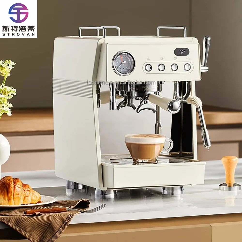 

Coffee Machine with Grinding Function Semi-automatic Electric Espresso Machine for Latte &