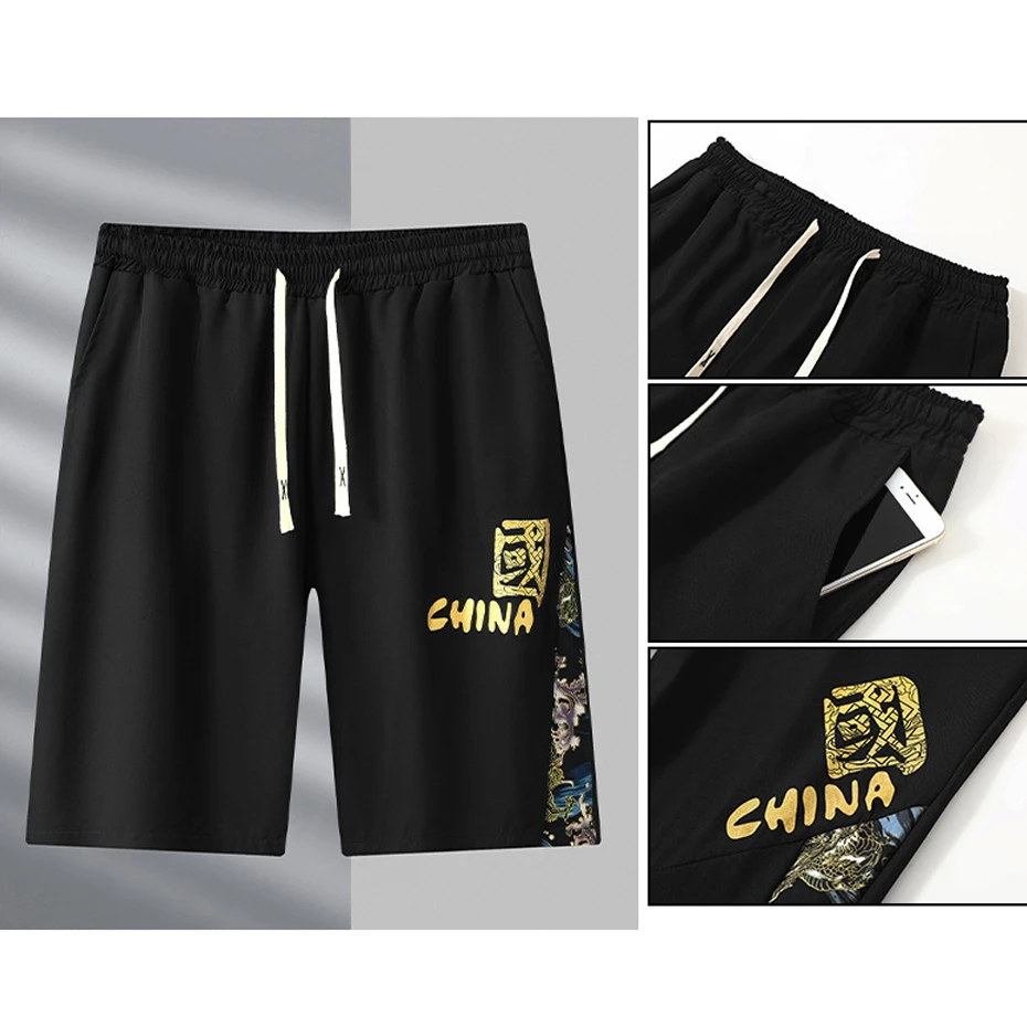 Summer Shorts Men 10XL 12XL Plus Size Shorts Chinese Style Fashion Casual Summer Bottom Male Big Size 10XL 12XL