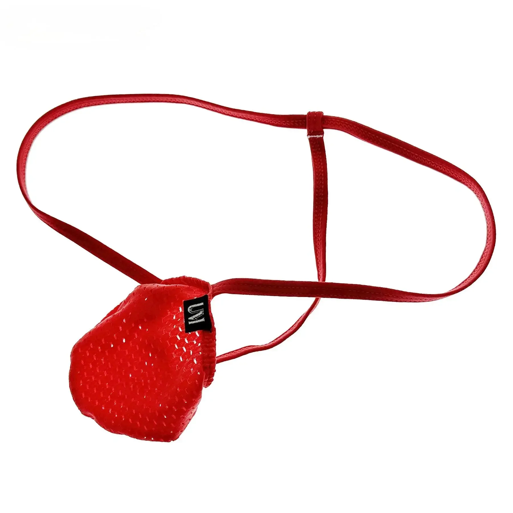 Nylon Pouch Underwear Mens Mini G-strings Net Mini Thongs  Trunks Underpants  Rope Belt Sport Shorts Trunks Seductive