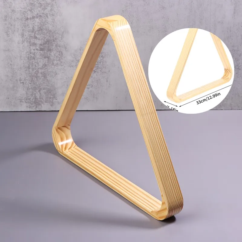 

1pc Sports Wooden Billiard Ball Rack Billiards Balls Frame Table Top Tripod Games Balls Holders Triangle Racks Cue Pool Parts