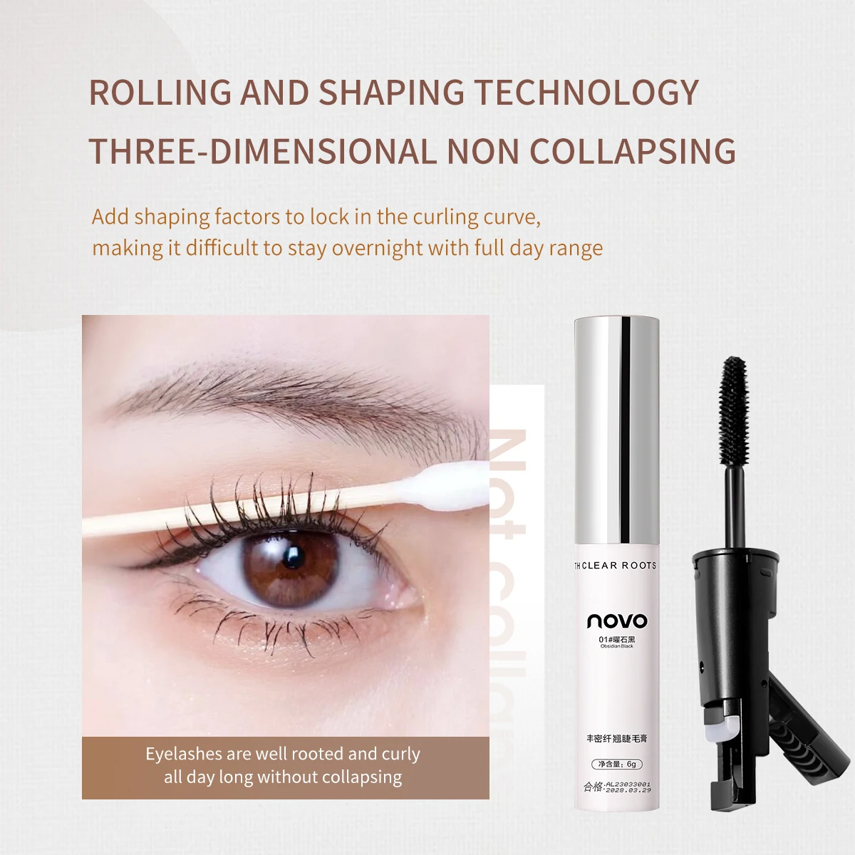 Wimpern verlängern Mascara wasserdicht langlebige seidige Wimpern schwarze Wimpern verlängerung bilden Beauty Eye koreanische Kosmetik