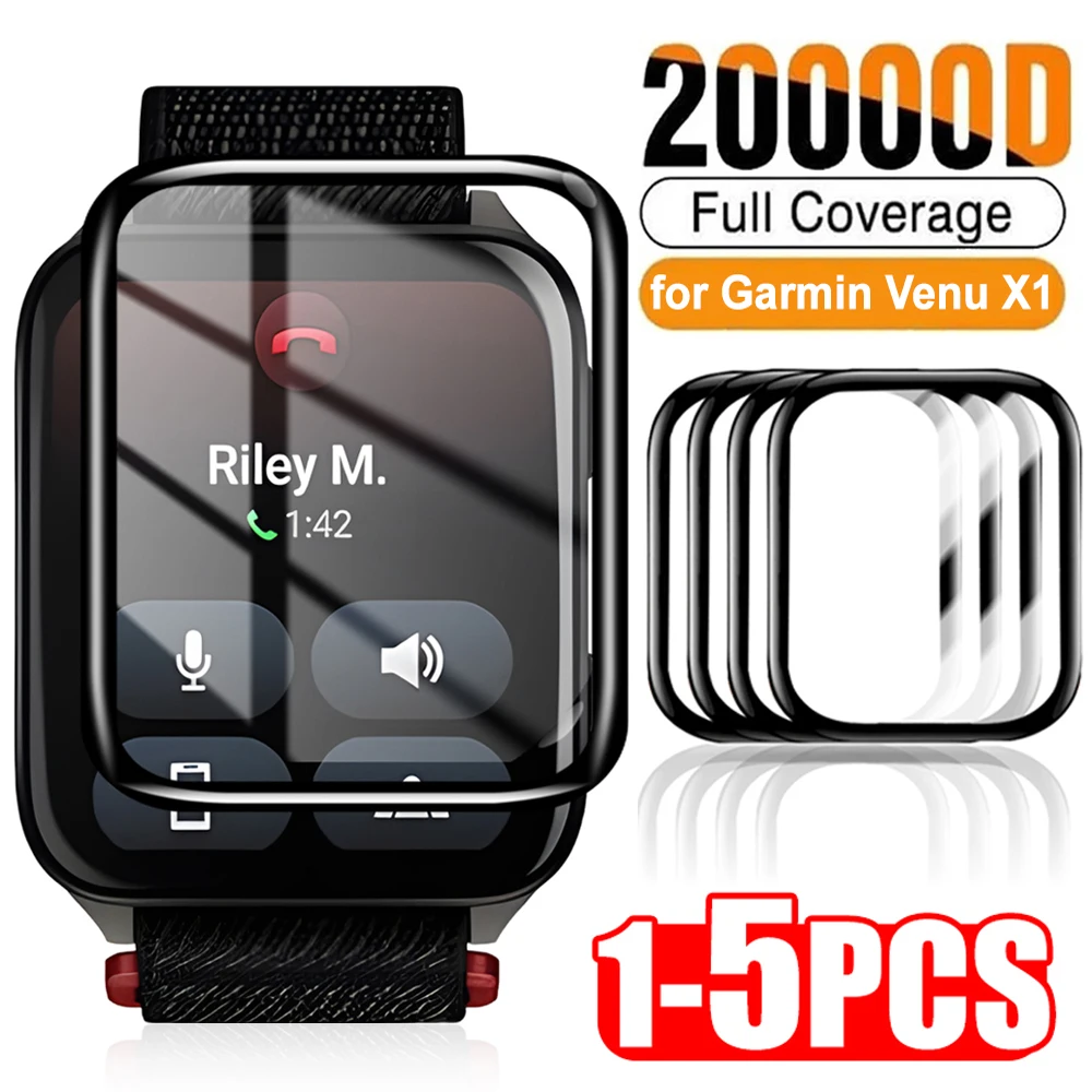 

3D мягкая защитная пленка из ПЭТ с полным покрытием для Garmin Venu X1 HD, прозрачная защитная пленка от царапин, чехол для Garmin Venu X1