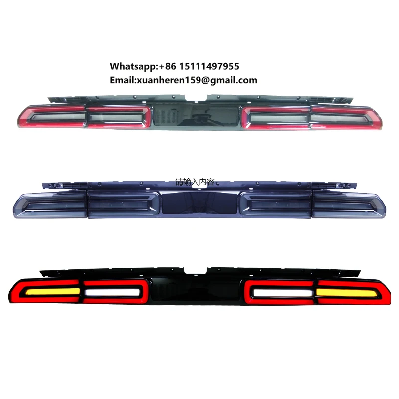 

YU GUANG for Dodge Challenger 2008 2014 Rear Lamp Upgrade LED Brake Lights Stop Lamp Car Accessories DRL Taillights Assembly