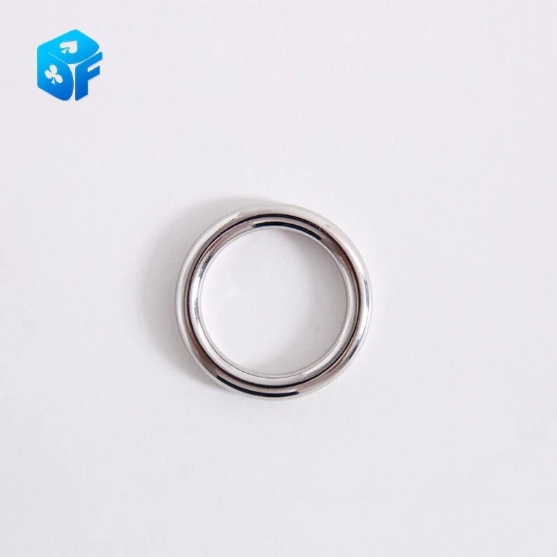 Ellis Ring Magic Tricks Penetrate Vanish Magia Magician Close Up Street Illusions Fun Pass Through Magie, Gimmick Props