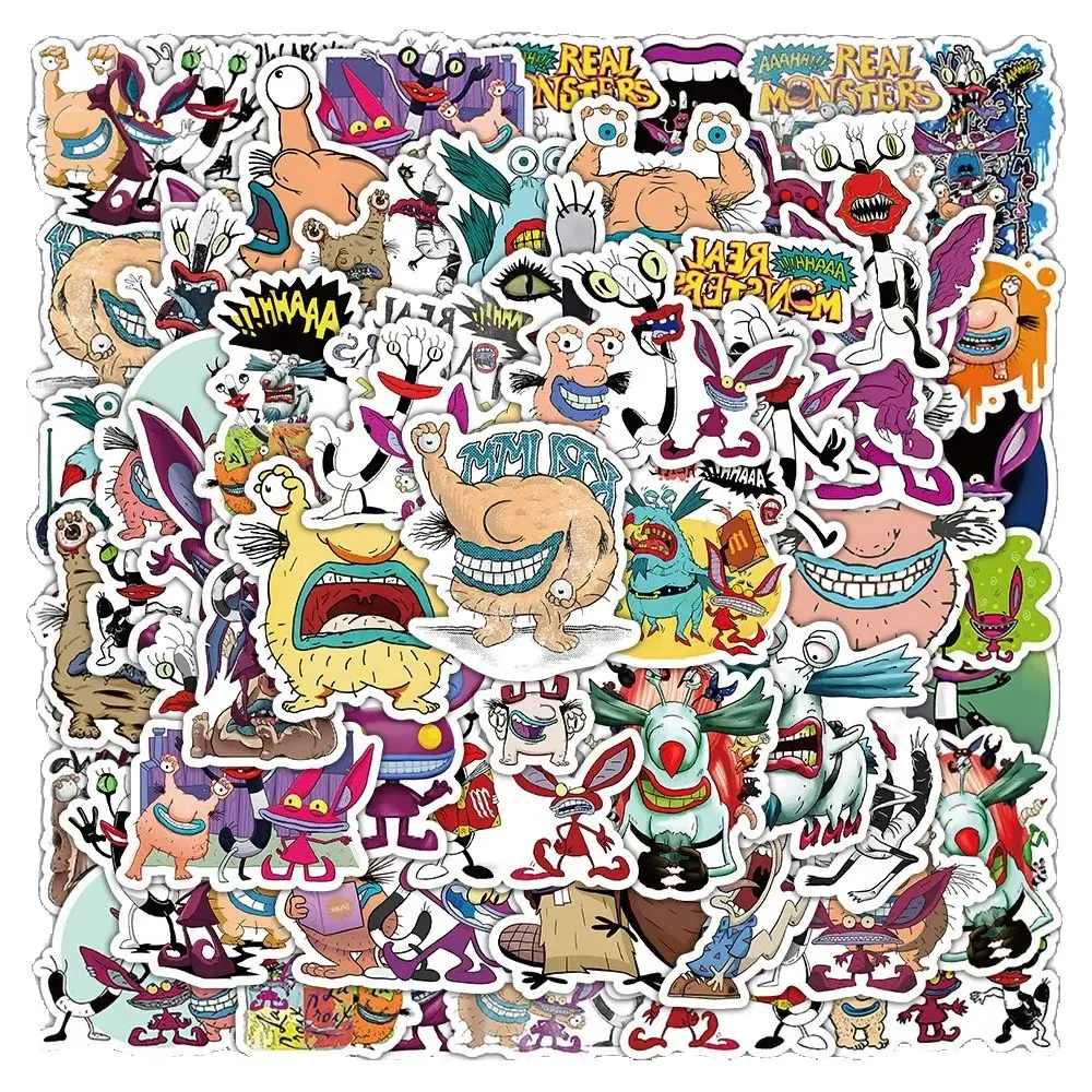 

50PCS Anime Ah! There Are Monster Graffiti Waterproof Stickers Creative Trend Personality Decorative DecalsHelmet