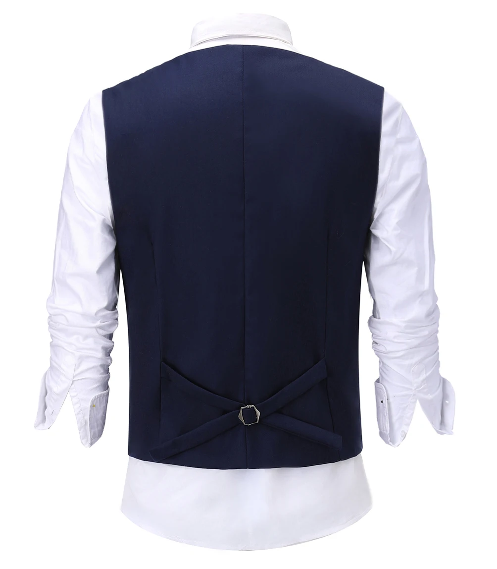 New Suit Vest Wedding Dress High-quality Goods Men's Fashion Design High-end Men's Business Casual Low Collar Suit Vest