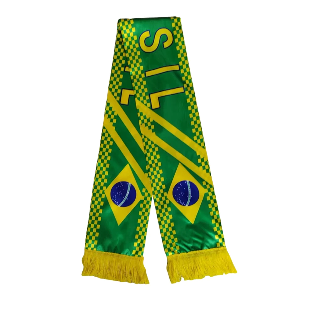 Flagicts 100% Stain Brazil Flags Scarf