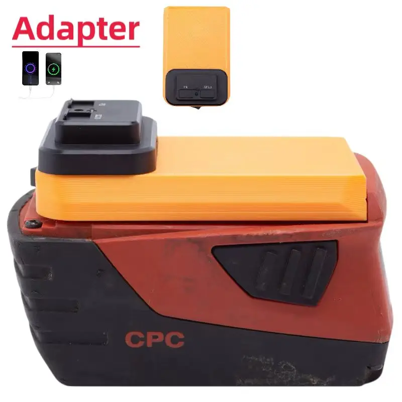 Imagem -02 - para Hilti 22v B22 Cpc Volt Bateria de Lítio Power Bank Fonte Adaptador pd Qc3.0 Carregador Rápido Usb Somente Adaptadores