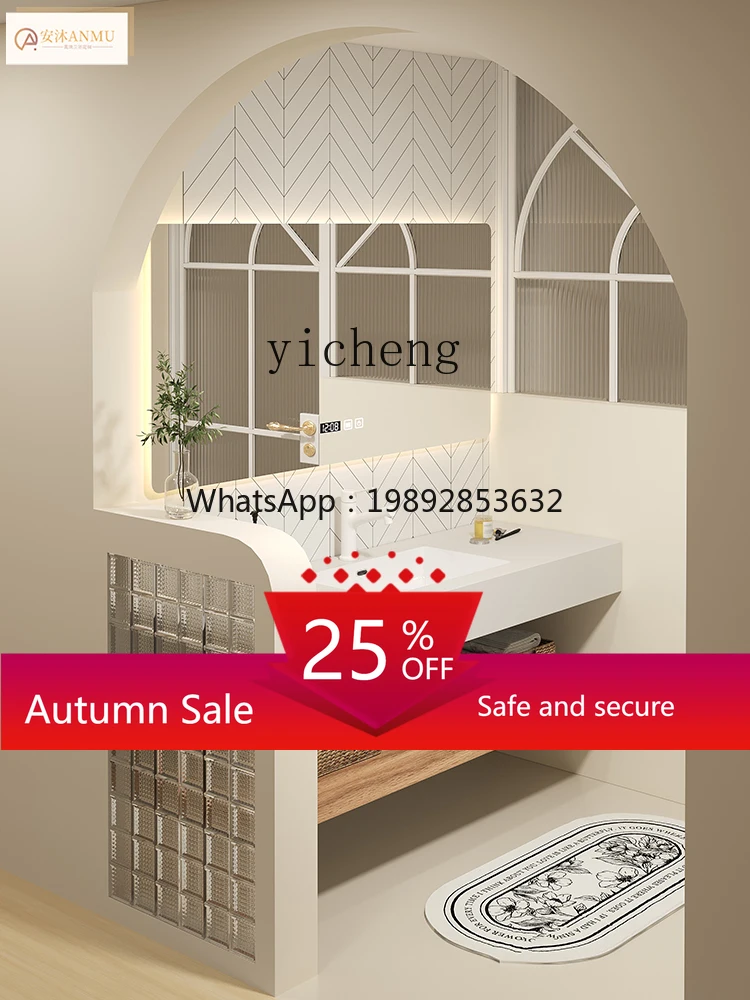 

Whole Washbin Bathroom Cabinet Stone Plate Ceramic Seamless Washstand